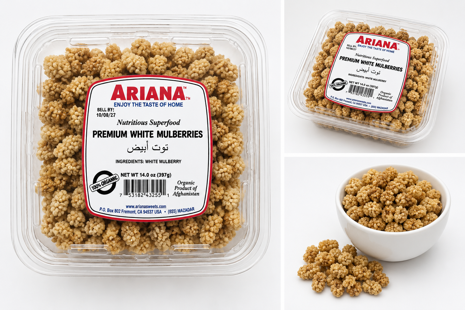Premium White Mulberries – Naturally Sweet & Nutrient-Rich