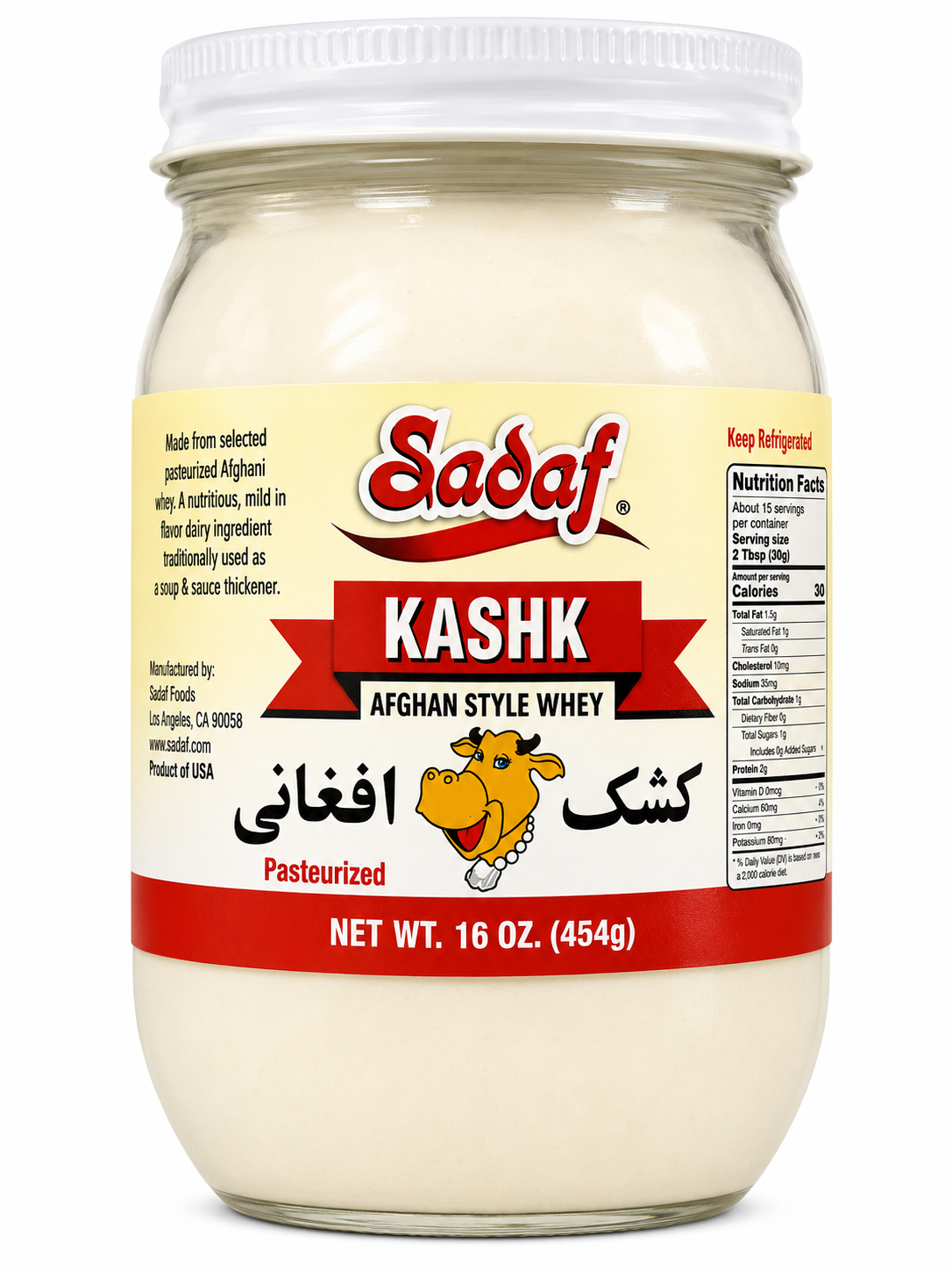 Sadaf Kashk – Traditional Whey | Rich & Authentic Persian Dairy Product – 16 oz (454g)