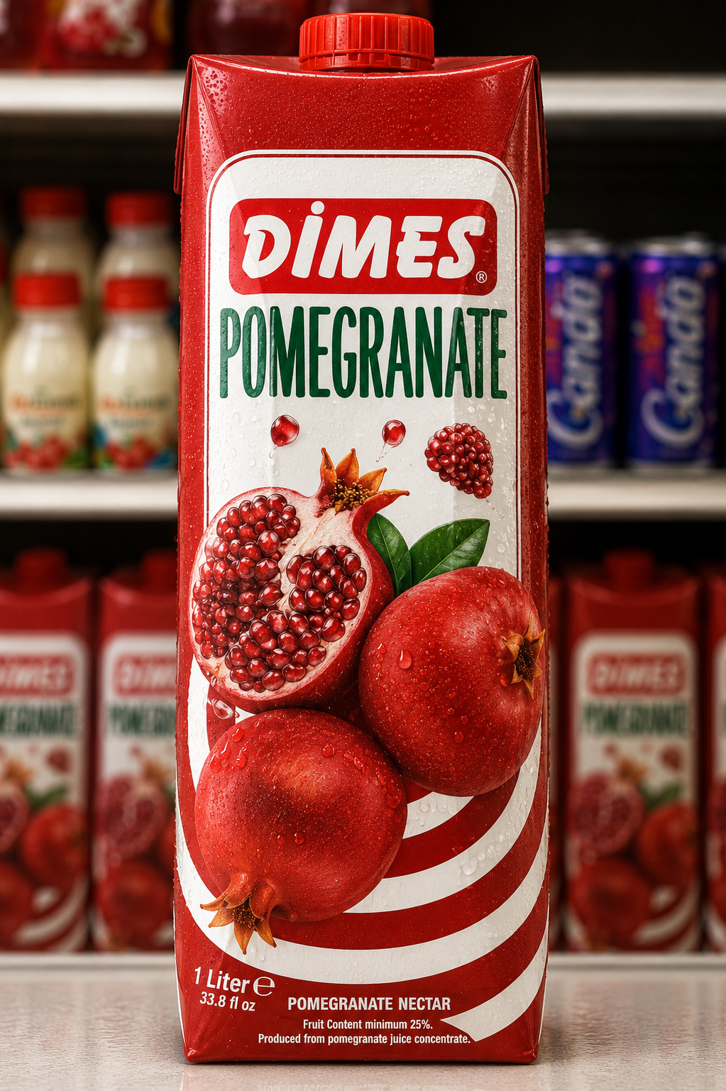 Dimes Pomegranate Juice Drink – Sweet & Refreshing Fruit Beverage