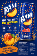 Rani Float Peach Drink – Real Peach Pieces in Every Sip