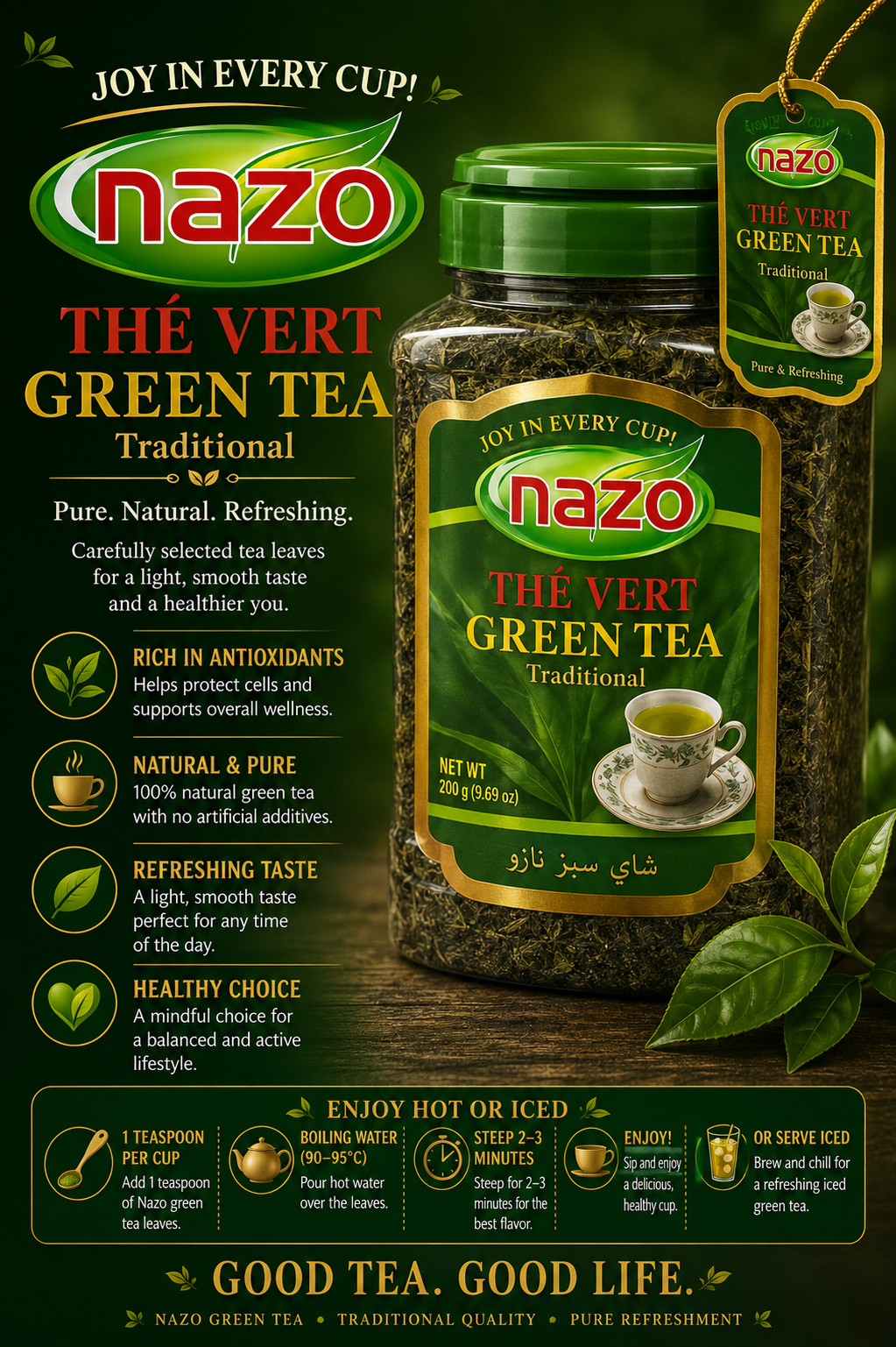 Nazo Green Tea – Pure Refreshment in Every Cup