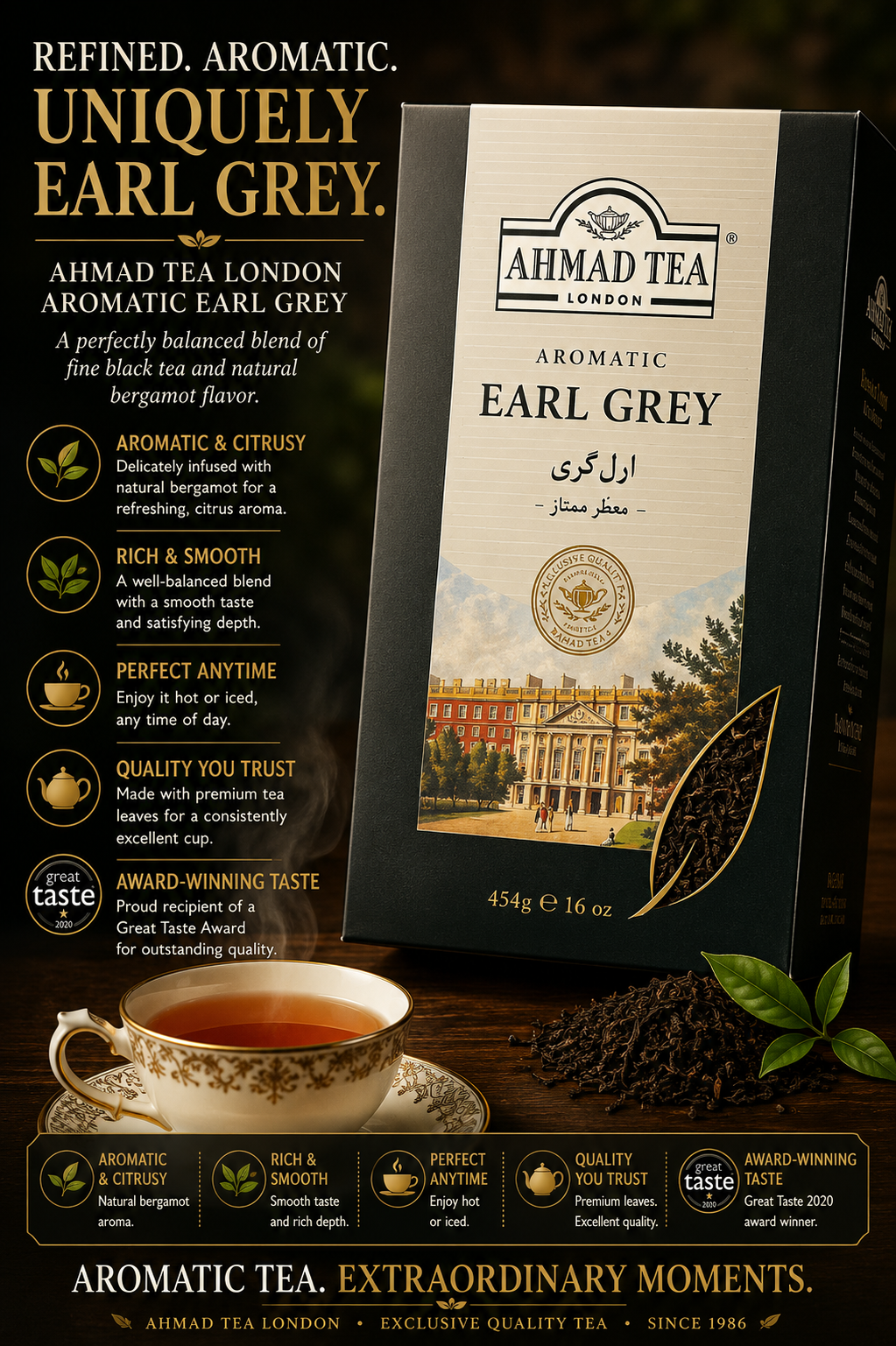 Nazo Earl Grey Tea – Classic Black Tea with a Distinctive Bergamot Aroma