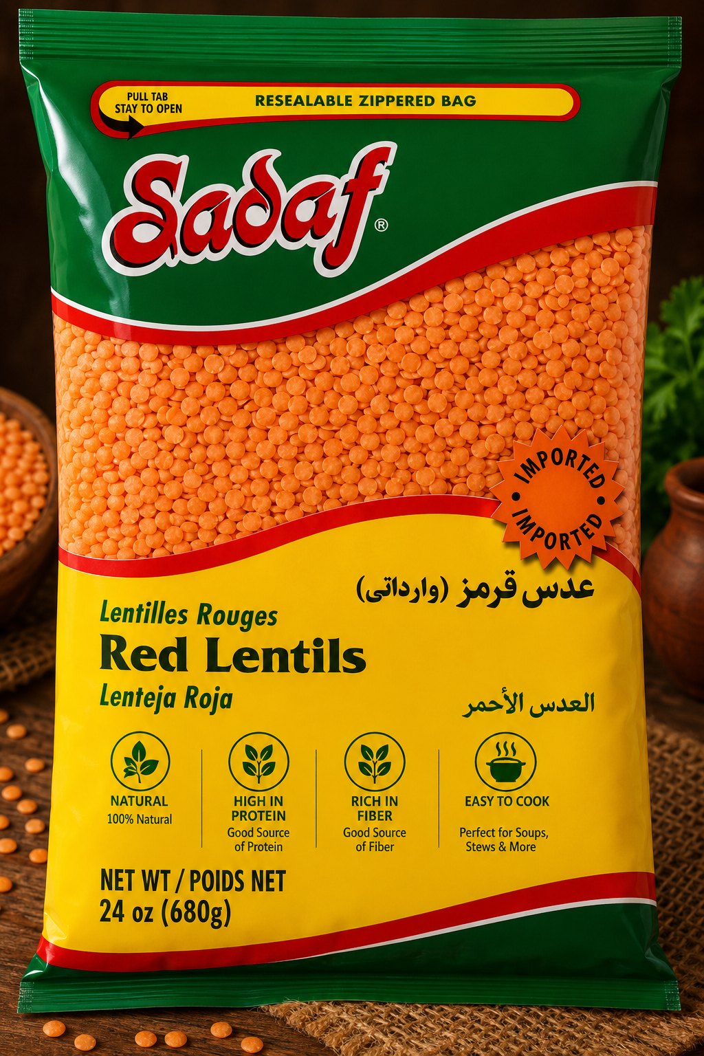 Sadaf Red Lentils – Nutritious and Versatile Pantry Essential