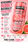 Kirkland Signature Sparkling Water Grapefruit – Crisp, Citrus & Refreshingly Bubbly