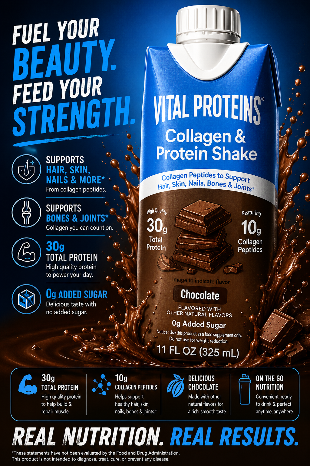 Vital Proteins Collagen & Protein Shake – Double Chocolate