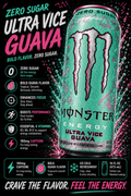 Monster Energy Ultra Vice Guava Zero Sugar Energy Drink
