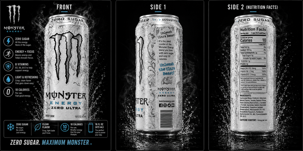 Monster Energy Zero Sugar – Original Flavor