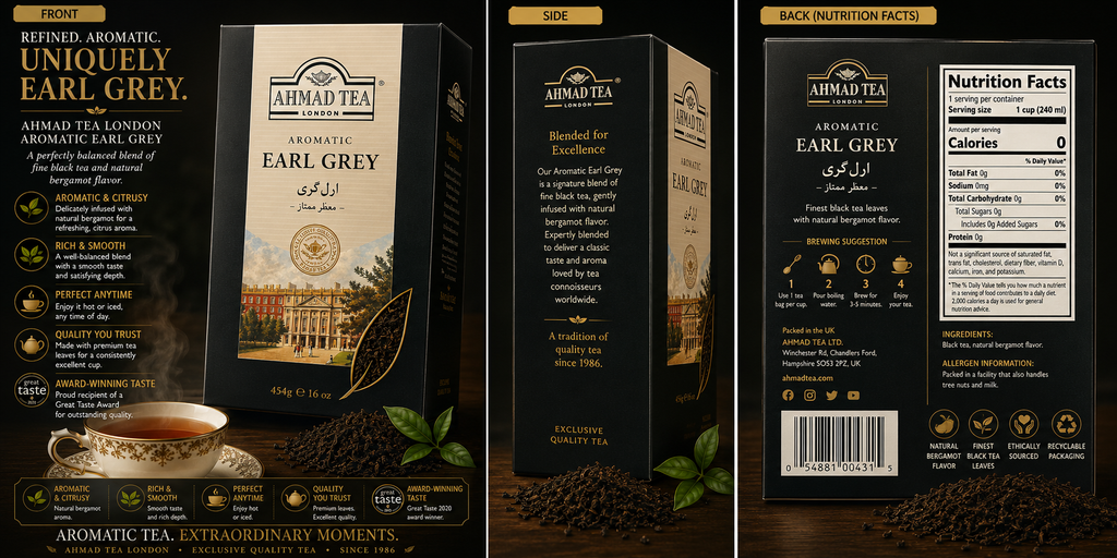 Nazo Earl Grey Tea – Classic Black Tea with a Distinctive Bergamot Aroma