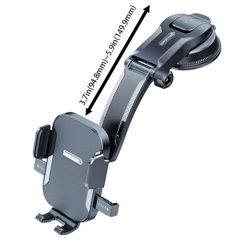 Universal Car Phone Holder - Dashboard Windshield Desk Mount for GPS Navigation Secure Hanging Bracket