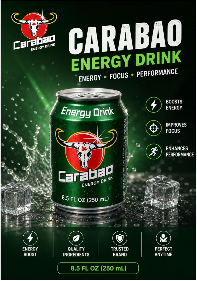 Carabao Energy Drink 250mL – Instant Energy Boost