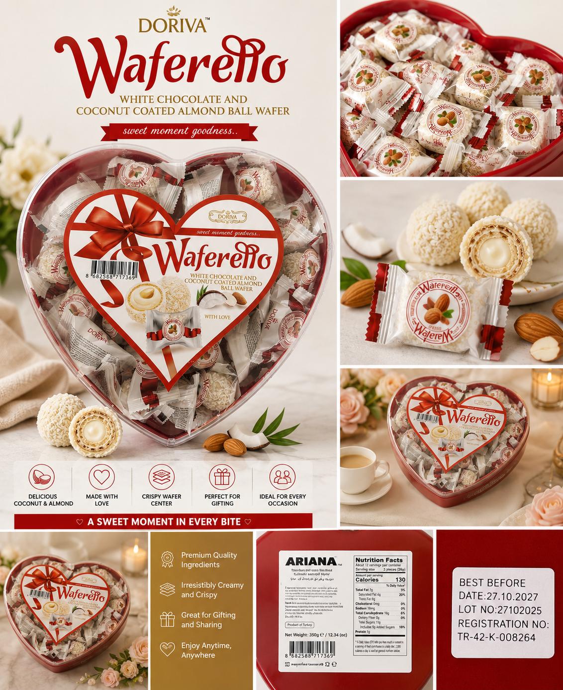 Waferito Cream-Filled Wafer Candy – Crispy, Creamy & Delightfully Sweet