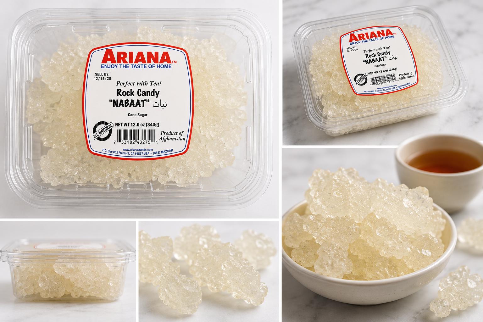 Premium White Rock Candy Crystals