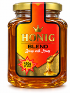 Honig Blend Syrup with Honey 450g front product photo