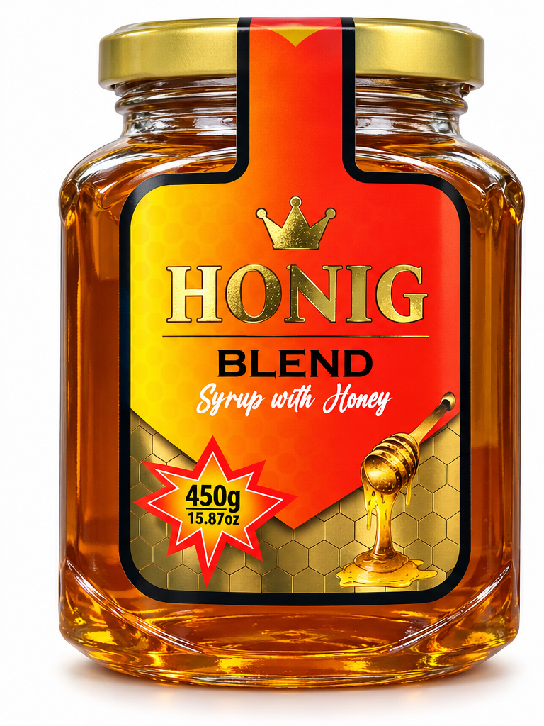 Honig Blend Syrup with Honey 450g front product photo