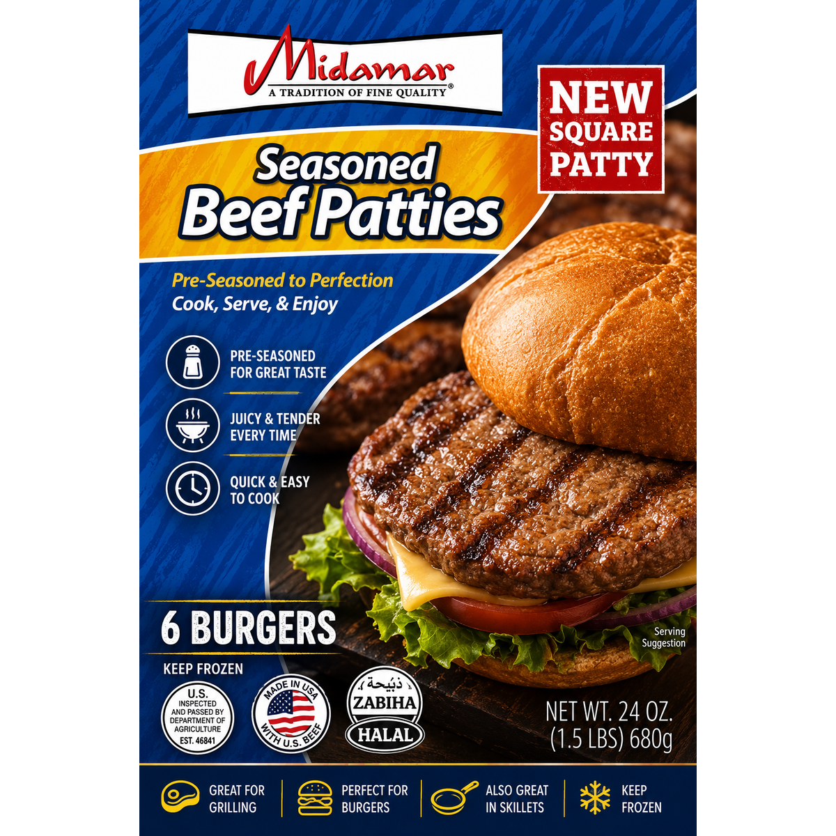Midamar halal beef patties at Global Mart Salem Oregon